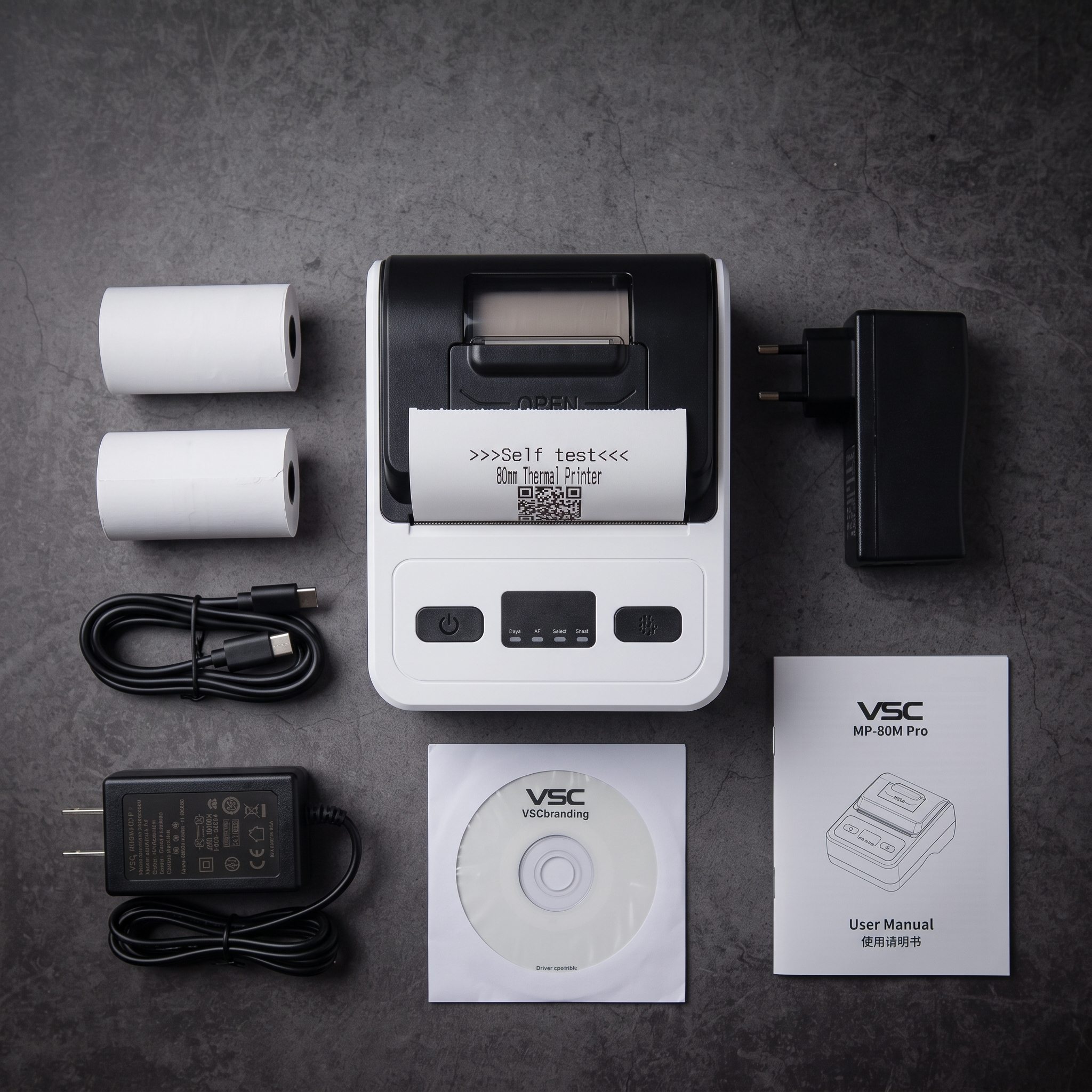 PRINTER THERMAL VSC MP-80M PRO PORTABLE BLUETOOTH RJ11 PRINT ALAMAT PDF SHOPEE RESI